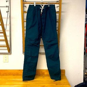Topo Designs Mens Dirt Pants Pond Blue Size Small